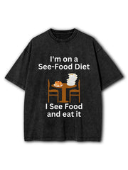 See-Food Diet Washed T-Shirt