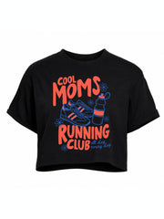 Cool Moms Running Club Crop Tops