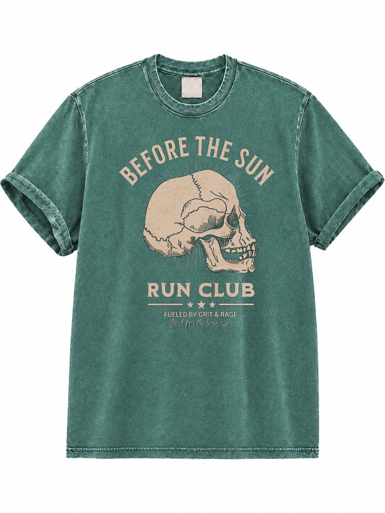 Before the Sun Run Club Washed T-Shirt