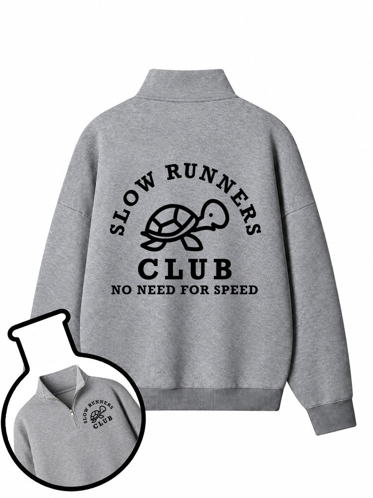 Slow Runners Club Half-Zip Fleece Pullover