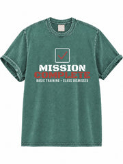 Mission Complete: Basic Training Class Dismissed Washed T-Shirt