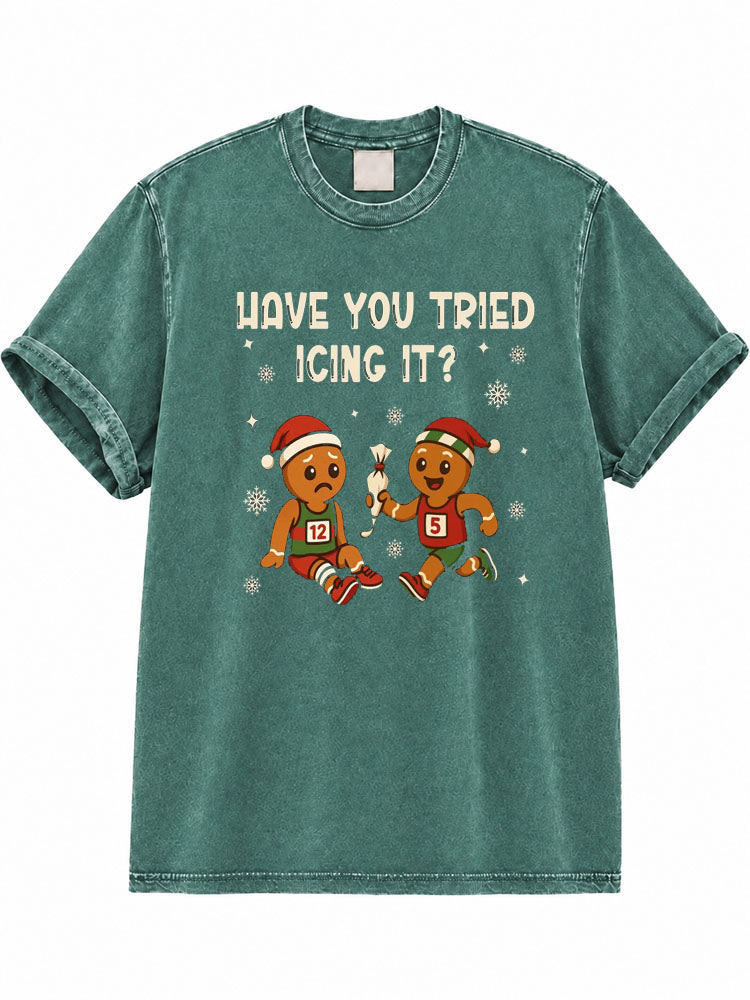 Holiday Plans Run Long Eat Junk Watch Rubbish Washed T-Shirt