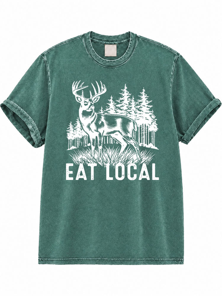 Eat Local Washed T-Shirt