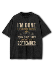 Last Day of School Washed T-Shirt