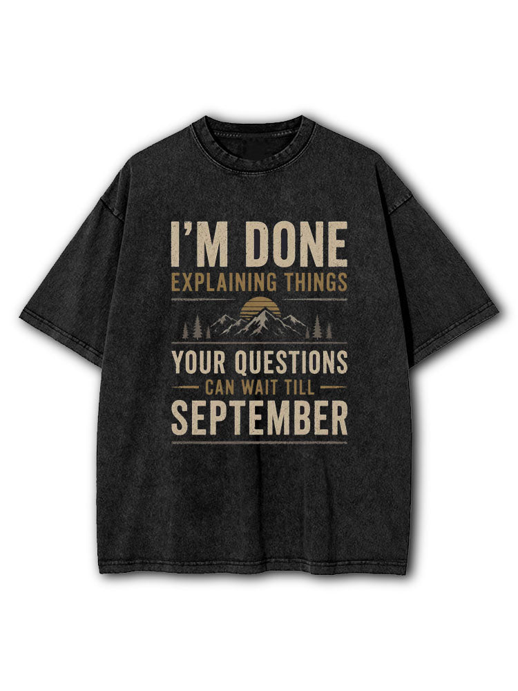 Last Day of School Washed T-Shirt