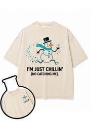 I'M JUST CHILLIN Washed T-Shirt