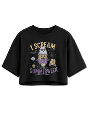 I Scream for Summerween Crop Tops