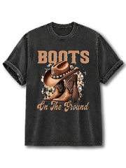 Boots On The Ground Washed T-Shirt