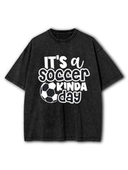 Soccer Kinda Day Washed T-Shirt