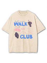 Hot Mom Walk Club Washed T-Shirt