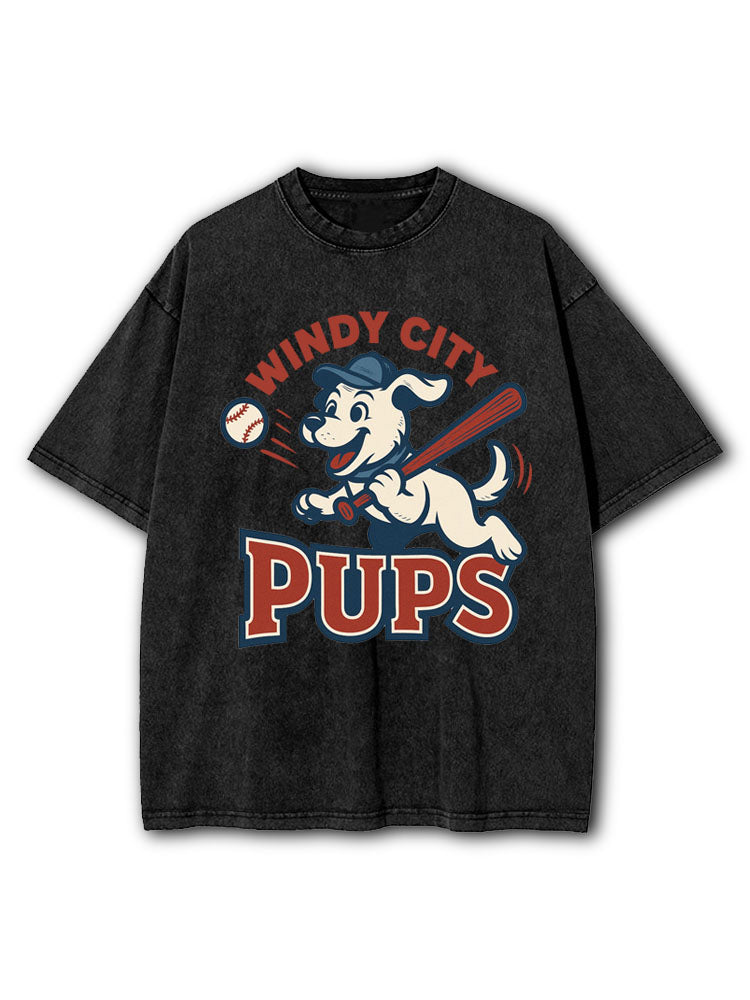 Windy City Pups Washed T-Shirt