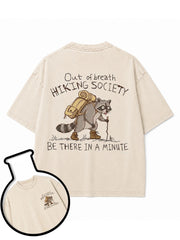 Out of breath Hiking Society Washed T-Shirt