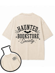 HAUNTED BOOKSTORE Society Washed T-Shirt