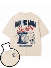 BAKING MOM SOCIETY Washed T-Shirt