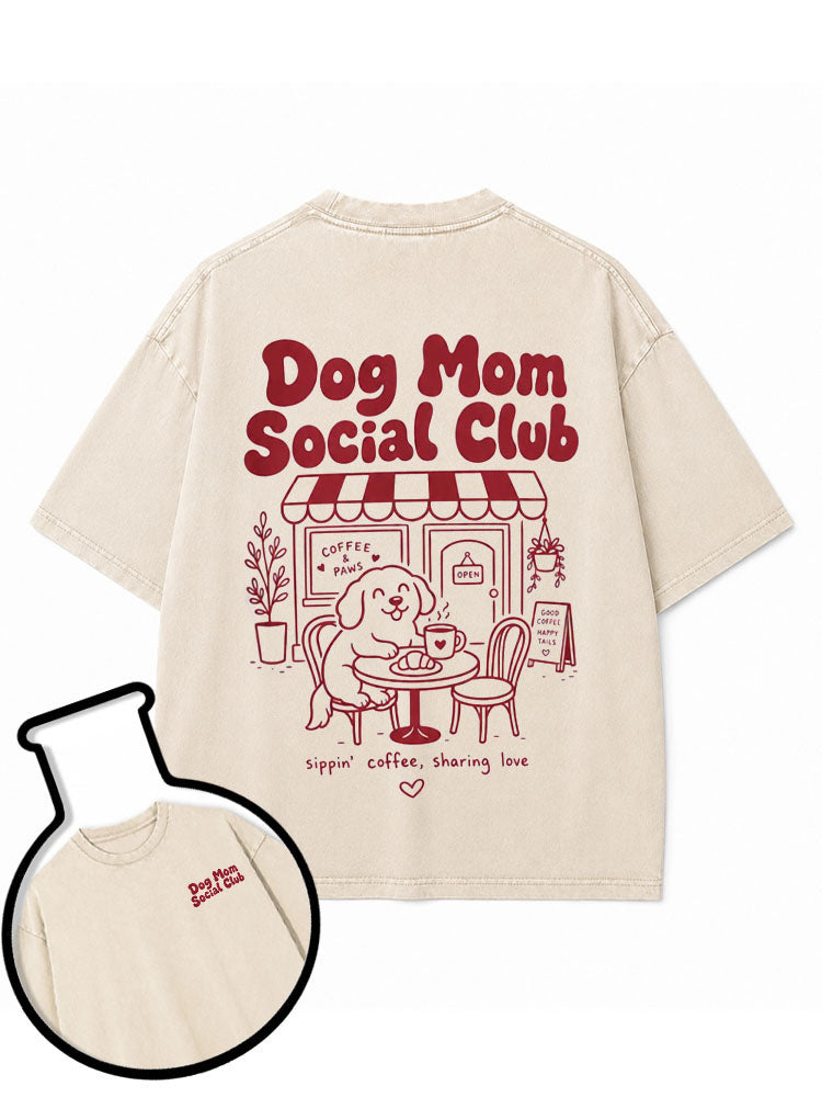 Dog Mom Social Club Washed T-Shirt