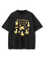 Ducks In A Row Washed T-Shirt