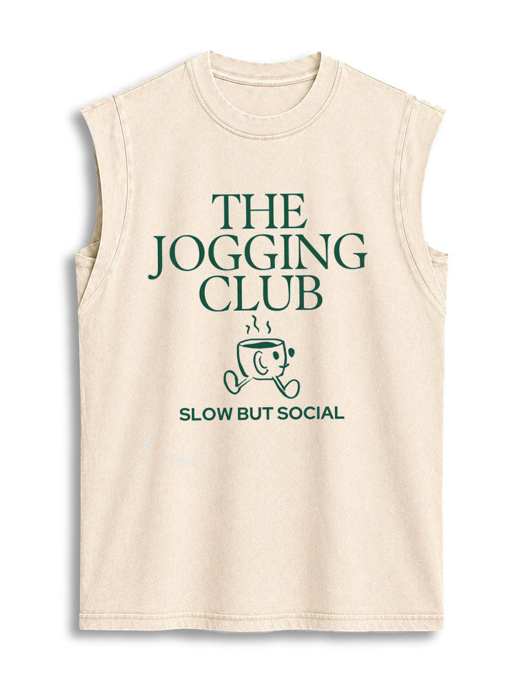THE JOGGING CLUB Vintage Washed Cotton Tank Top