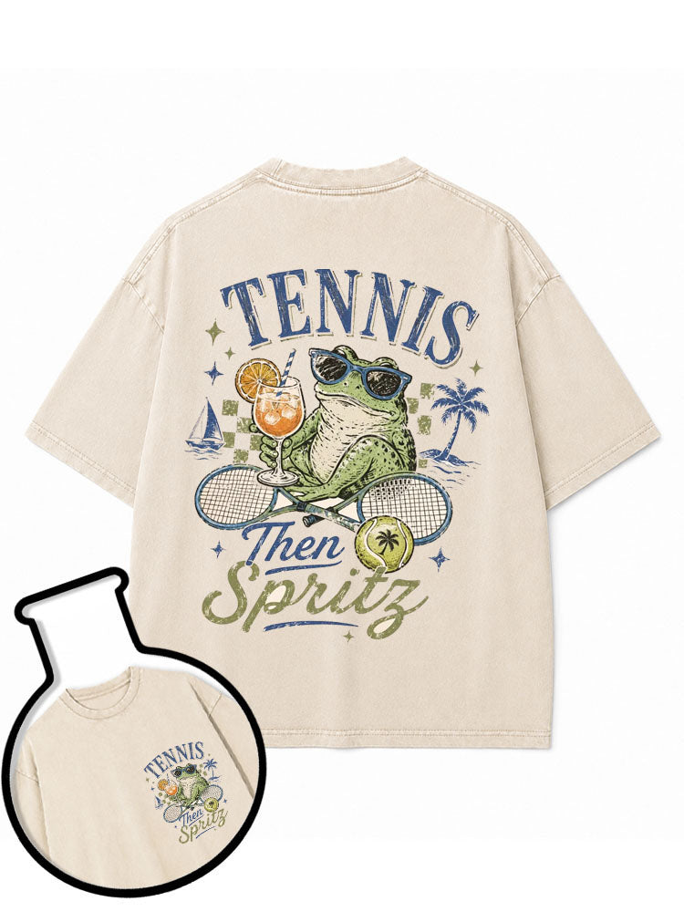 Tennis then Spritz Washed T-Shirt