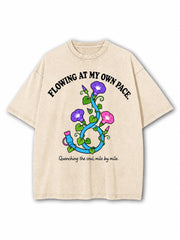 Flowing At My Own Pace Washed T-Shirt