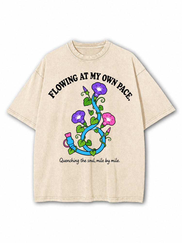Flowing At My Own Pace Washed T-Shirt
