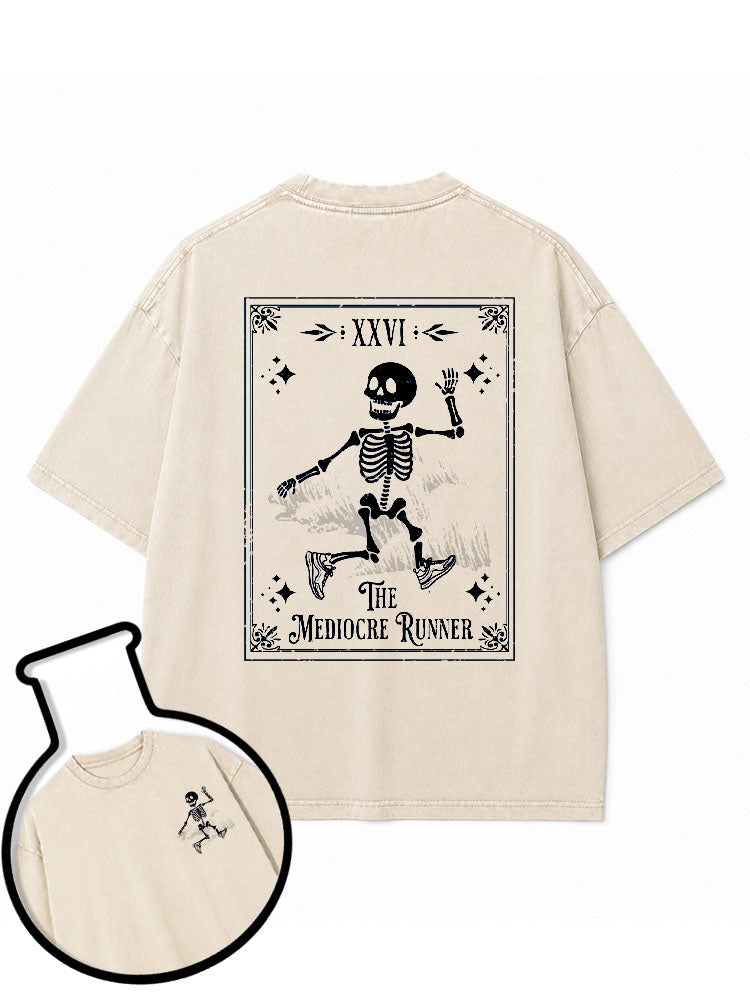 MEDIOCRE RUNNER Washed T-Shirt