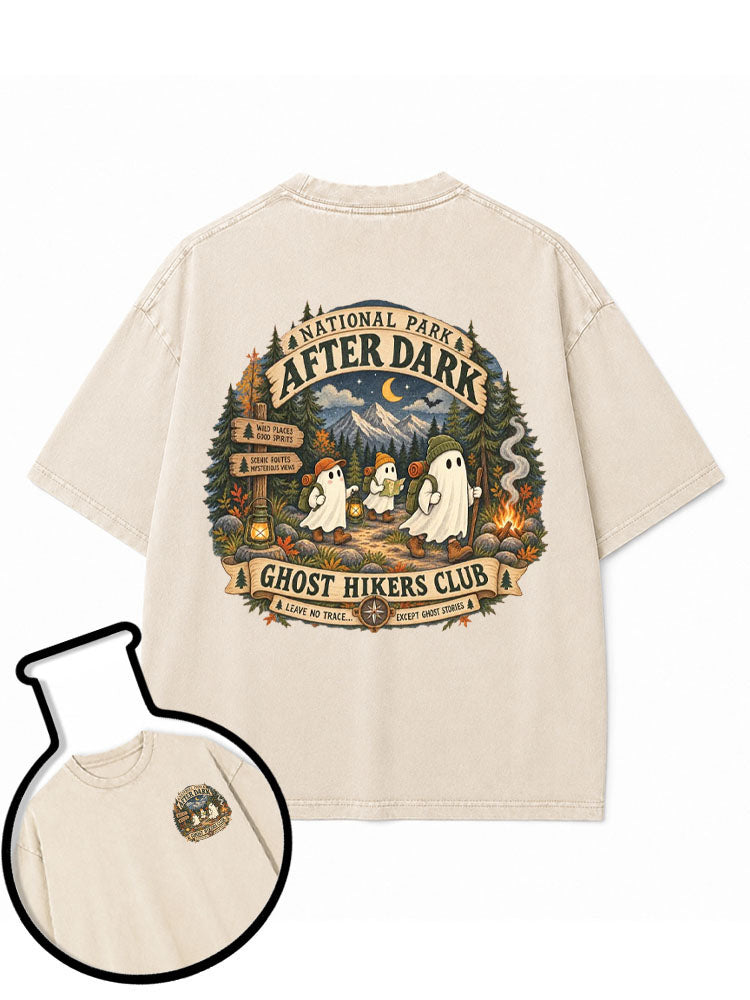 GHOST HIKERS CLUB Washed T-Shirt