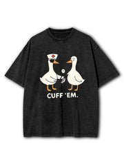 Cuff Em Nurse Washed T-Shirt