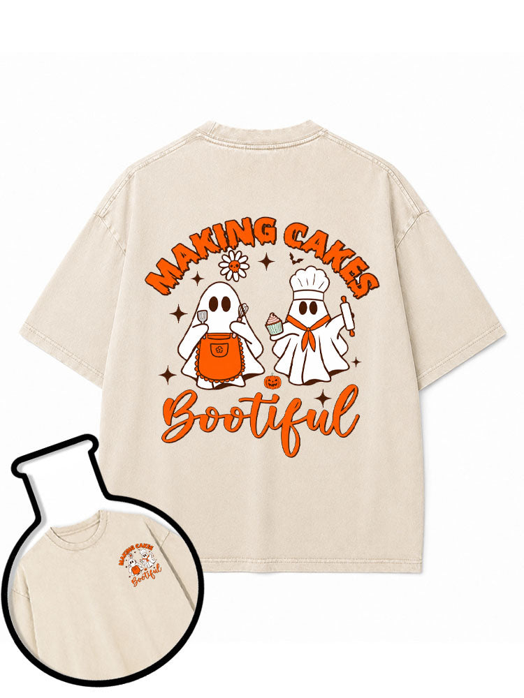 MAKING CAKES Bootiful Washed T-Shirt
