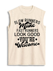 You're Welcome Vintage Washed Cotton Tank Top