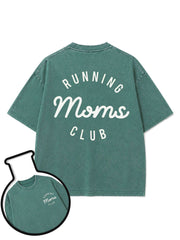RUNNING MOMS CLUB Washed T-Shirt