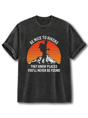 Be Nice to Hikers Washed T-Shirt