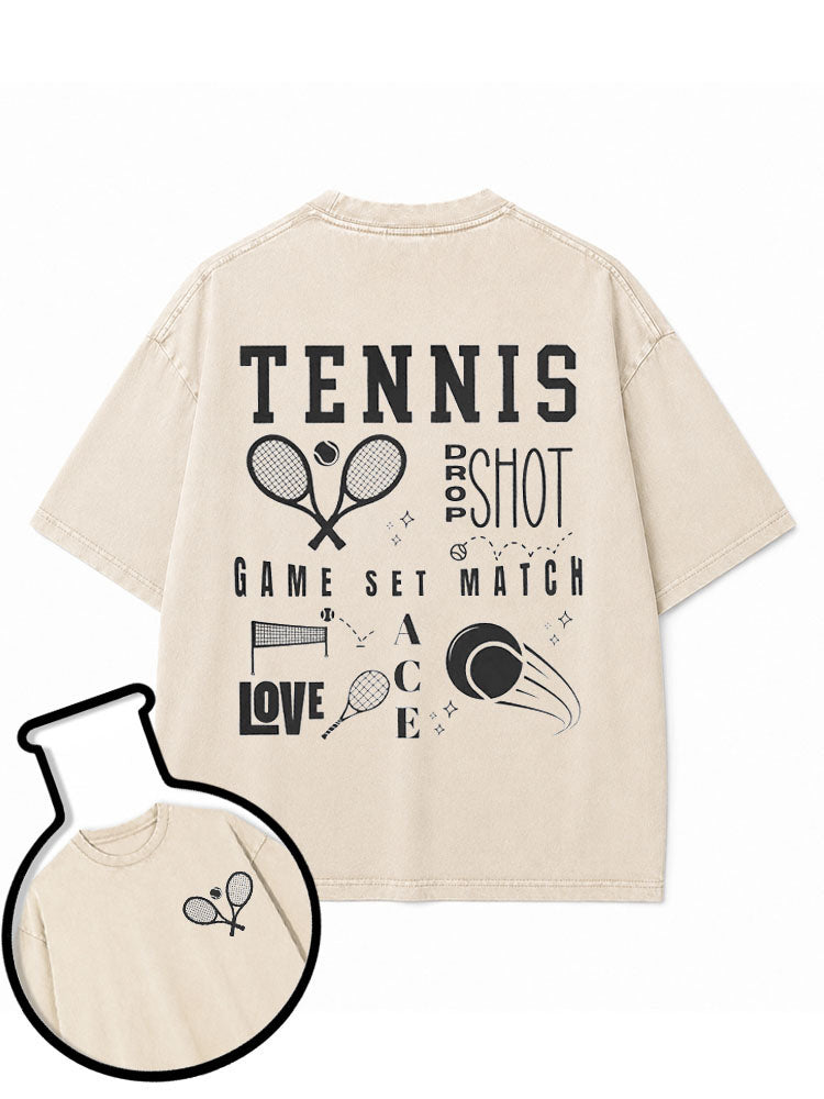 TENNIS LOVER Washed T-Shirt