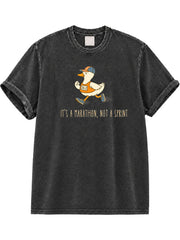 It's A Marathon Not A Sprint Washed T-Shirt