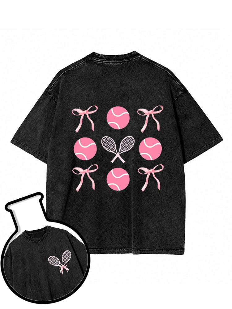 Tennis Bow Washed T-Shirt