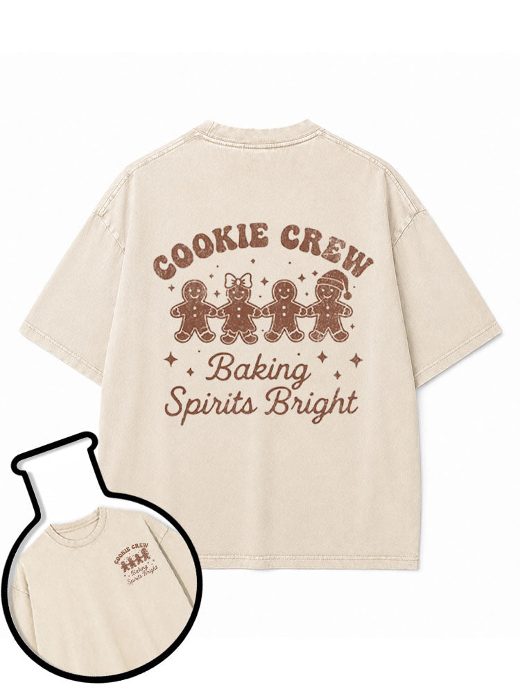 COOKIE CREW Baking Spirits Bright Washed T-Shirt