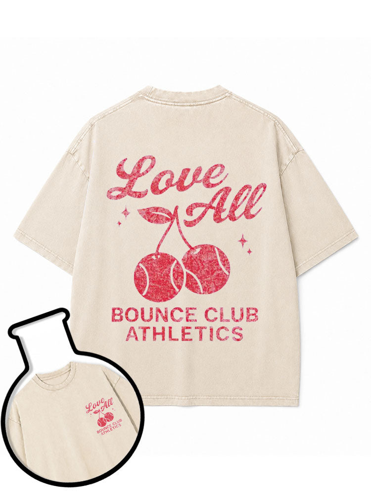 Love All BOUNCE CLUB ATHLETICS Washed T-Shirt