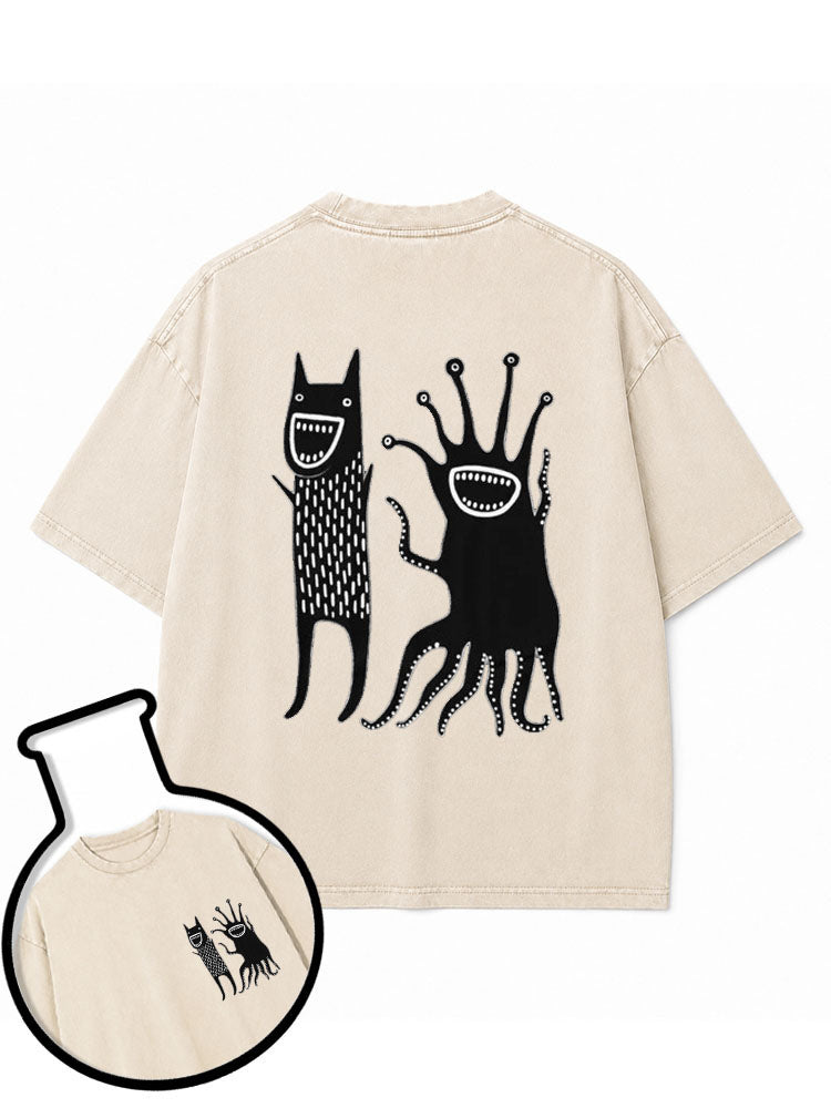 Monster Goth Washed T-Shirt
