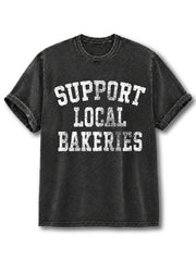 SUPPORT LOCAL BAKERIES Washed T-Shirt