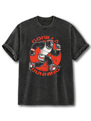 Gorilla Running Washed T-Shirt