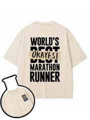 WORLD'S OKAYEST Runner Washed T-Shirt