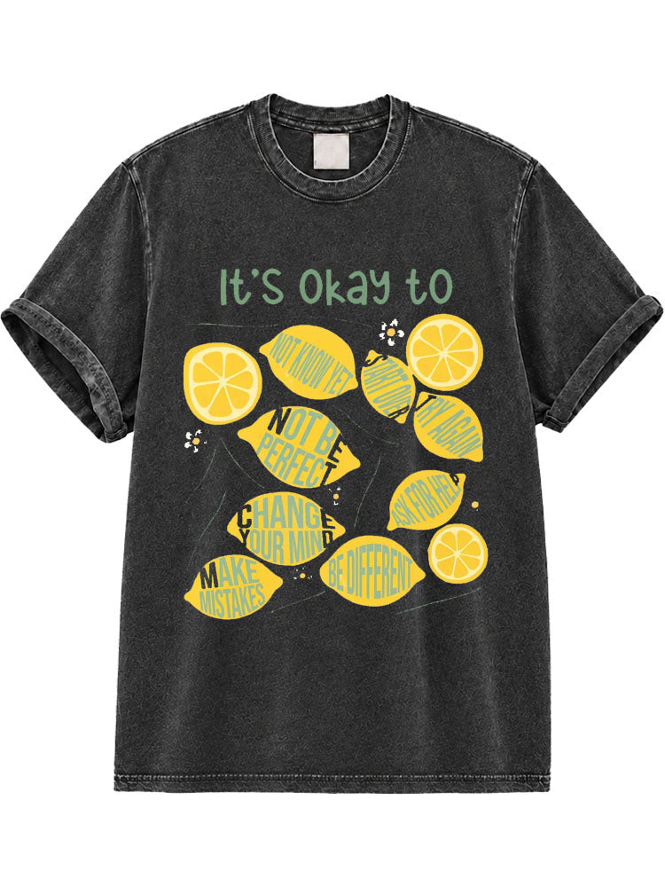 It's OK to Washed T-Shirt