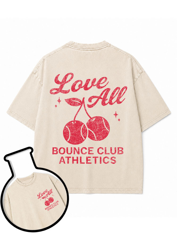 Love All BOUNCE CLUB ATHLETICS Washed T-Shirt