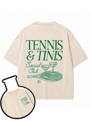 TENNIS & TINIS Social Club Washed T-Shirt
