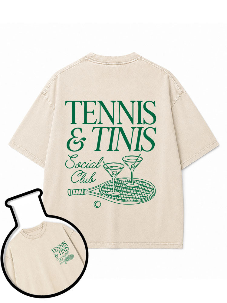 TENNIS & TINIS Social Club Washed T-Shirt