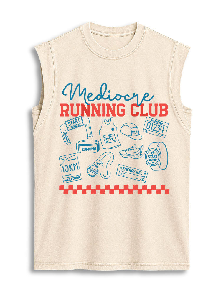 Mediocre Running Club Vintage Washed Cotton Tank Top