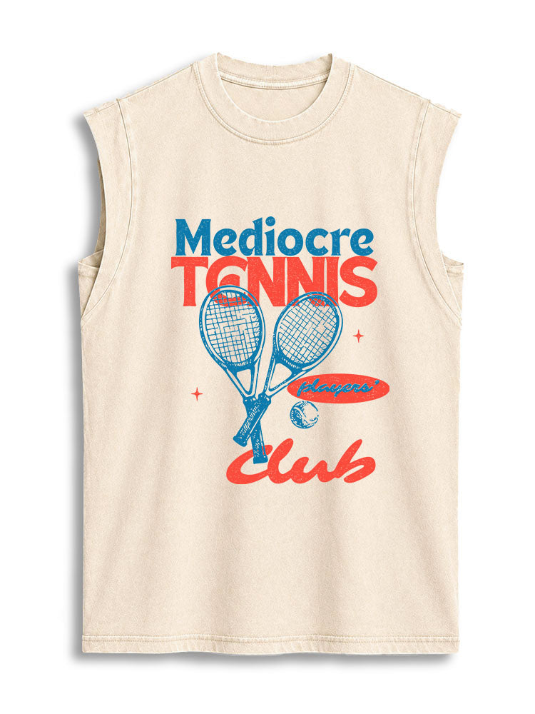 Mediocre Tennis Players Club Vintage Washed Cotton Tank Top