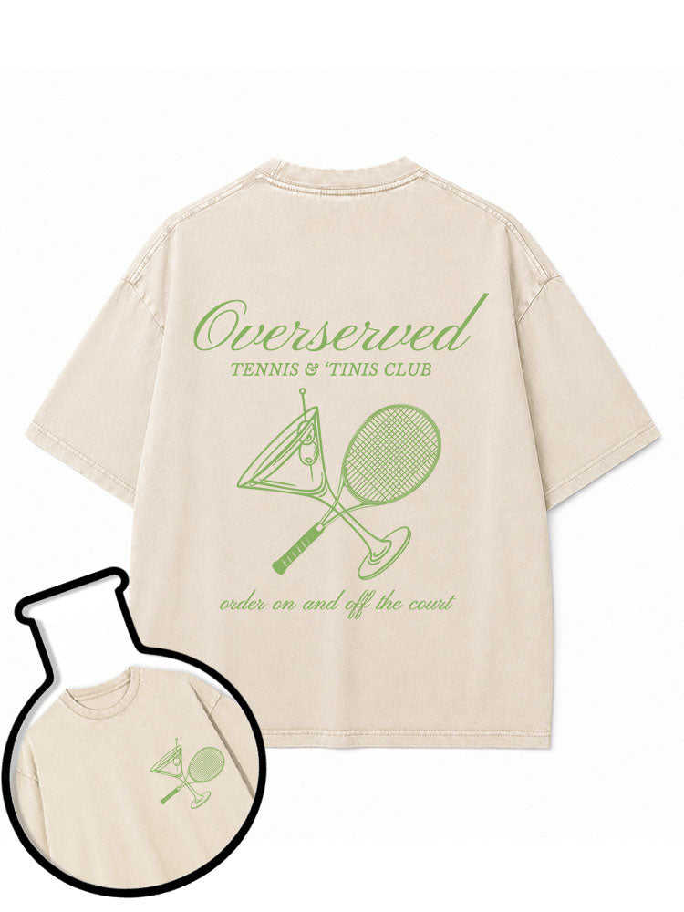 Overserved TENNIS & 'TINIS CLUB Washed T-Shirt
