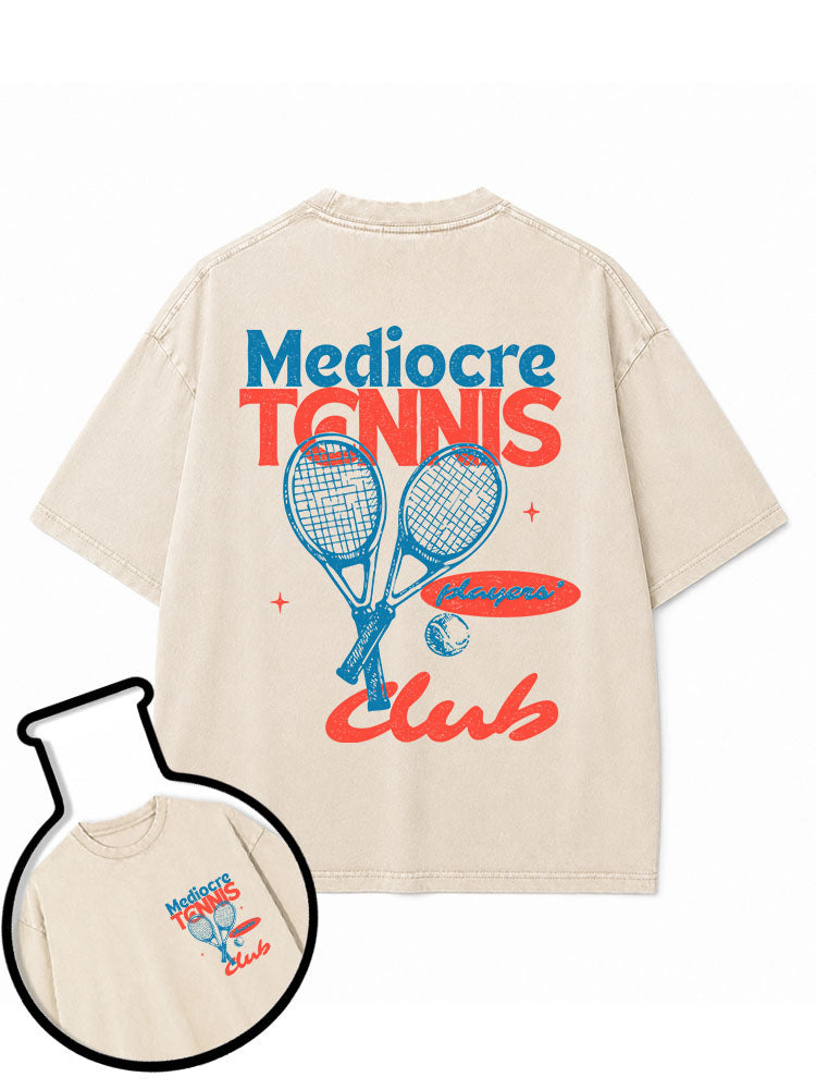 Mediocre Tennis Players Club Washed T-Shirt