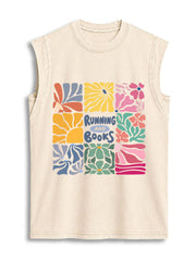 RUNNING AND BOOKS Vintage Washed Cotton Tank Top