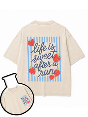Life Is Sweet After A Run Washed T-Shirt